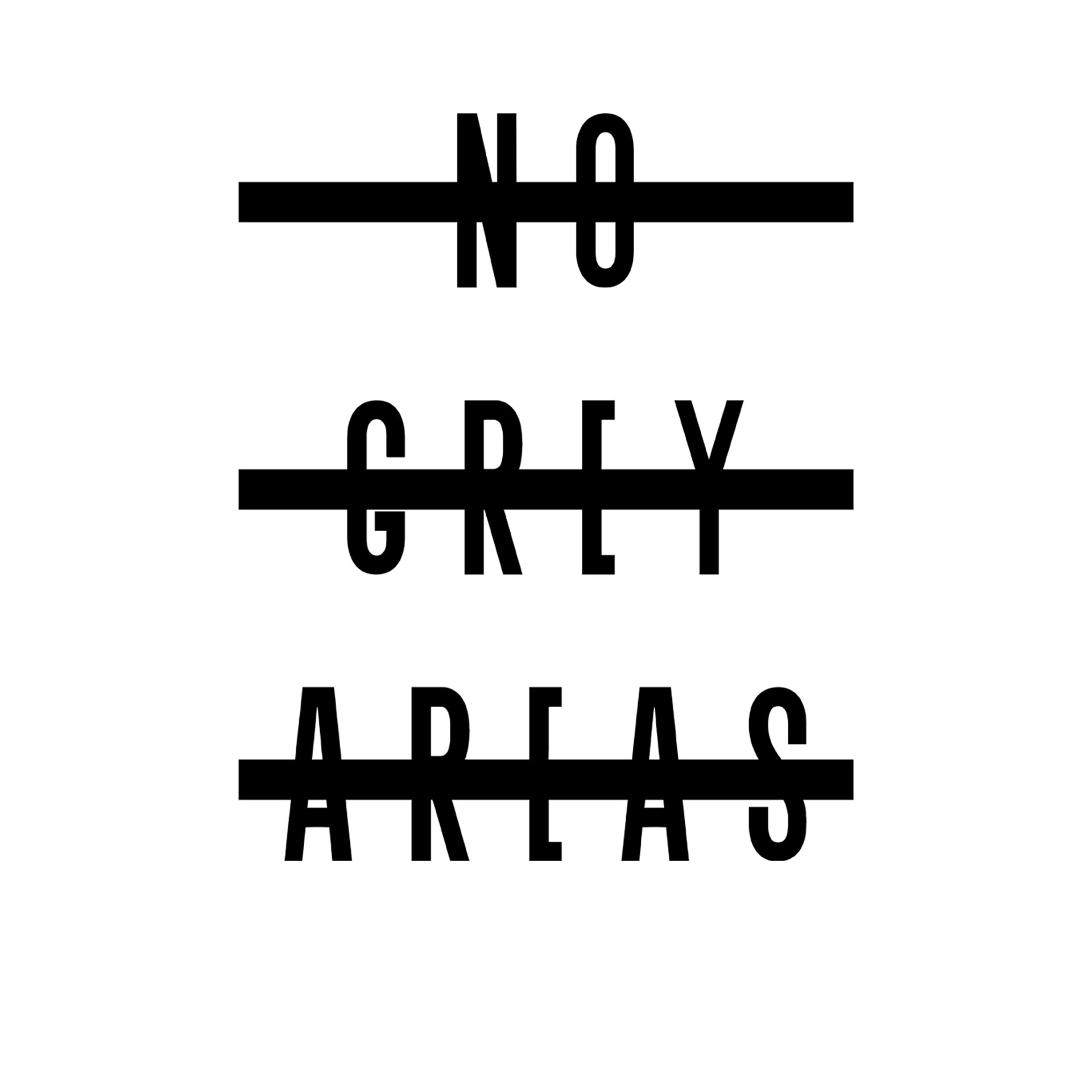 No Grey Areas Tee (White)